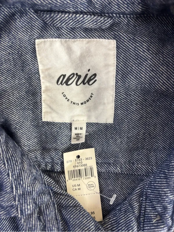 Aerie Anytime Fave Twill Shirt size medium NWT - Image 4