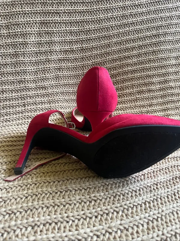 Unisa Fuchsia Pointed-Toe Ankle-Strap Heels - Image 5