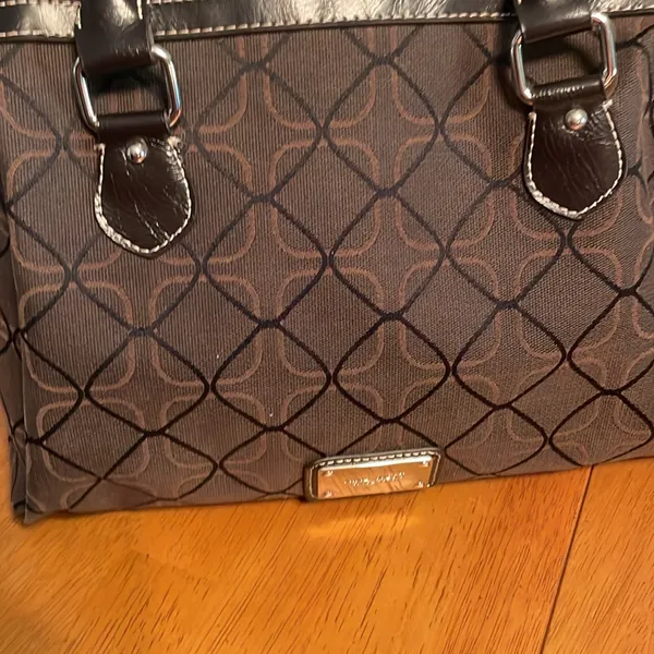Nine West Brown Patterned Handbag - Image 2