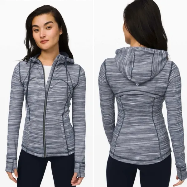 Lululemon Hooded Define Jacket Nulu Mini Space Dye Herringbone Heathered Sz 2 🧡 - Image 12