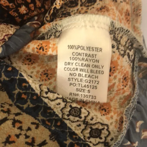 Umgee boho patchwork floral dress - Image 6
