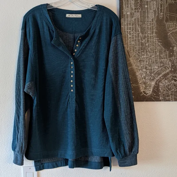 {Free People} New We The Free Back At It Henley - Image 3