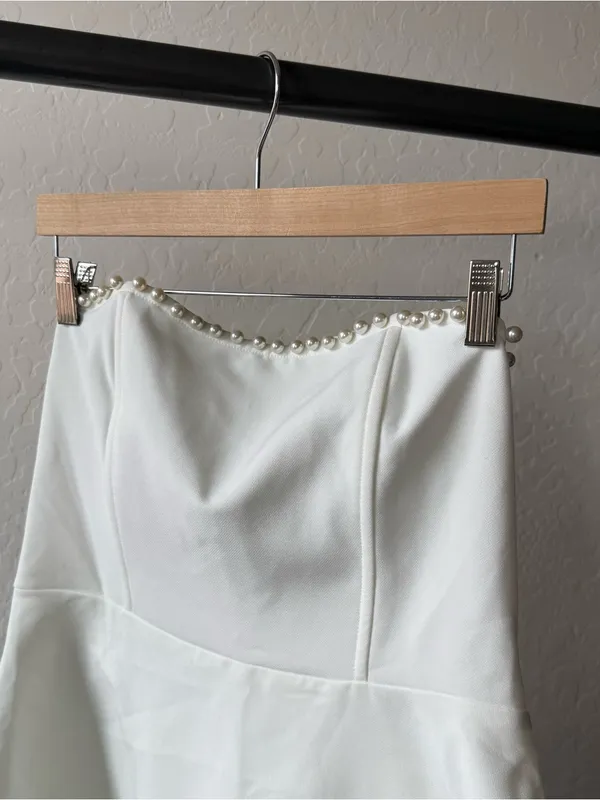 Altar'd State White Strapless Mini Dress - Image 5