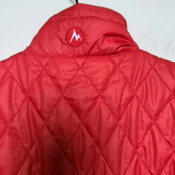 Marmot Women Polyester Vest Large Red Quilted‎ Full Zip Puffer Sleeveless Jacket - Image 12
