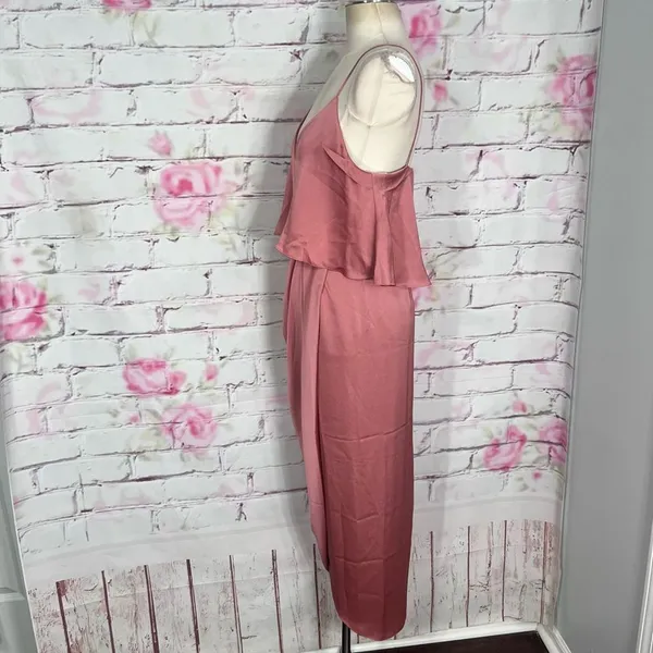 Shona Joy nwot LUXE COCKTAIL FRILL DRESS - ROSE - Image 9