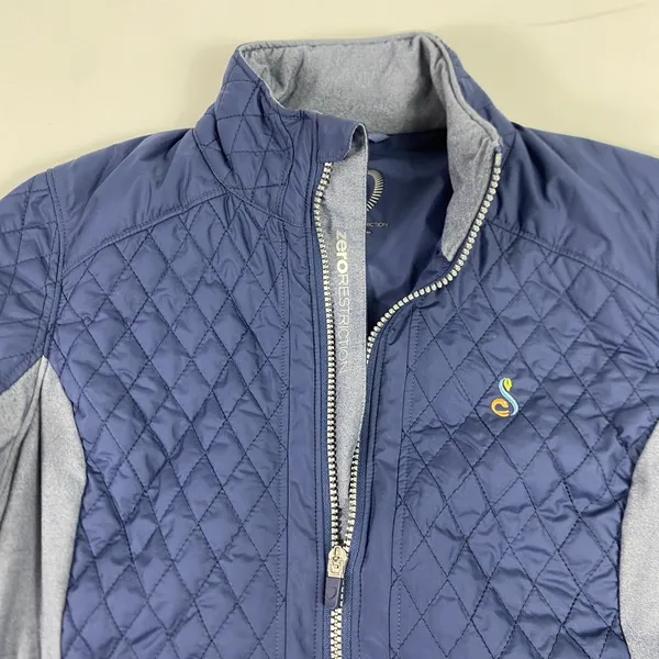 Zero‎ Restriction Jacket Womens Small Blue Quilted Hybrid Primaloft Streamsong - Image 4
