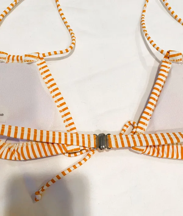 Striped Bikini Set Orange - Image 11