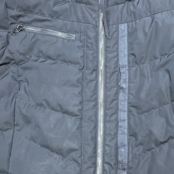 Obermeyer Winter Jacket Womens 8 Black Down Ski Snowboarding Gorpcore Collegiate - Image 6