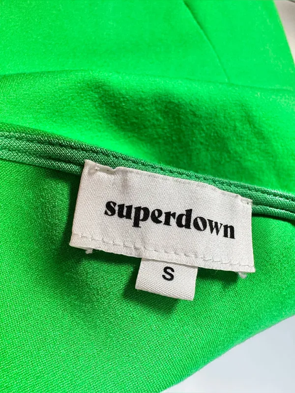 Superdown Green One-Shoulder Cutout Bodycon Mini Dress Size Small - Image 7