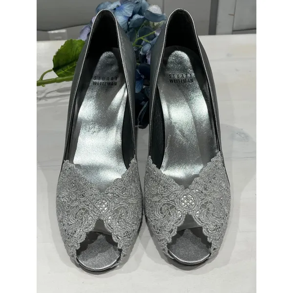 Stuart Weitzman Chantelle bridal‎ shoes size 8M - Image 2