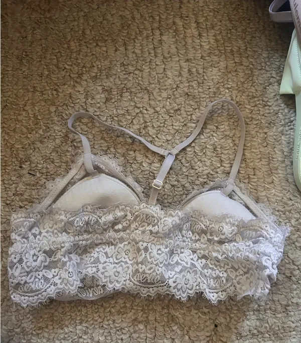 Aerie White Bralette Lace - Image 2