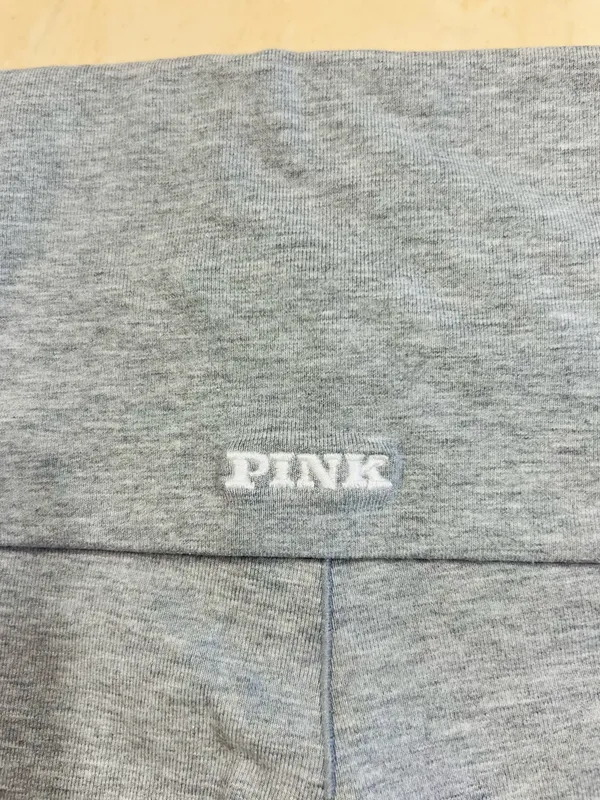 Victoria’s Secret PINK All-Day Cotton Foldover 3” Bike Shorts Heather Grey Large - Image 3
