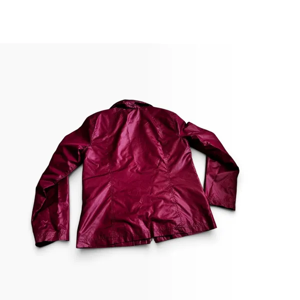 Zenergy by Chicos Windbreaker Jacket 0 Small Magenta Pink Full Zip Mock Neck - Image 2