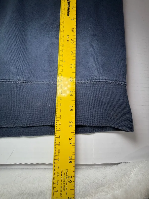 American Eagle Outfitters Navy Sweatshirt with Yellow EAGLE Lettering - Image 4