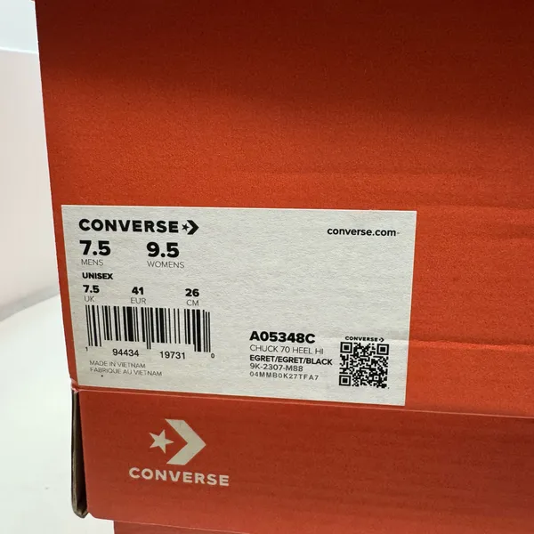 Converse Chuck 70 Deluxe High Top Platform Sneakers Women’s Size 9.5 White - Image 8