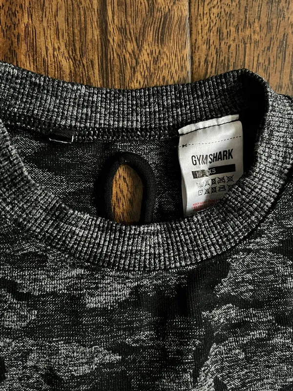 Gymshark Camo Seamless Long Sleeve Crop Top - Image 5