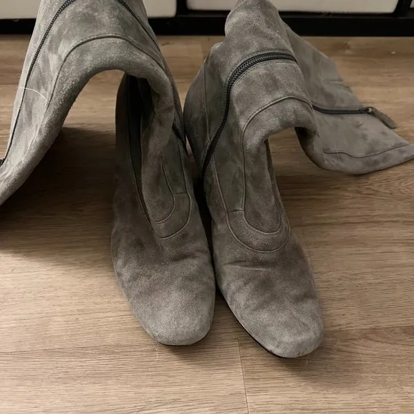 Cole Haan Gray Suede Tall Boots - Image 4