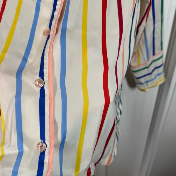 Summersalt The Cloud‎ 9 Silky Striped Pajama Top size large lounge casual sleep - Image 5