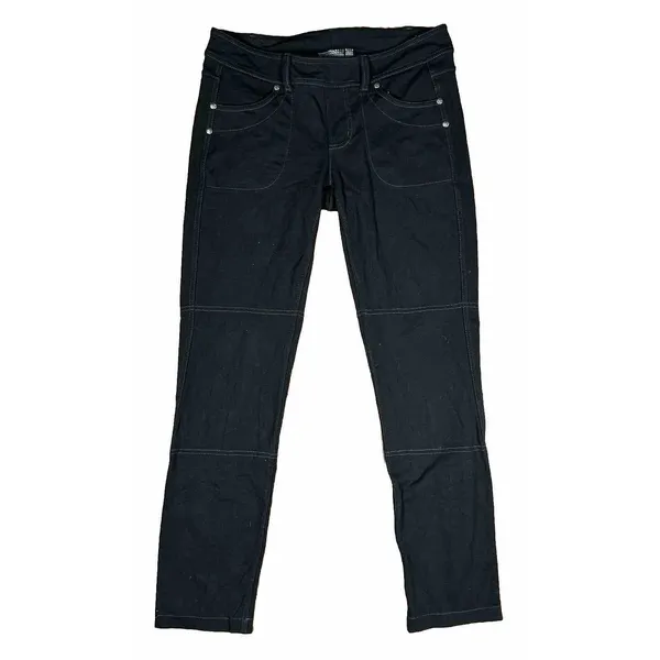 Athleta Women's Size Small Black Pull On‎ Pants Pockets Stretch Straight Leg - Image 2