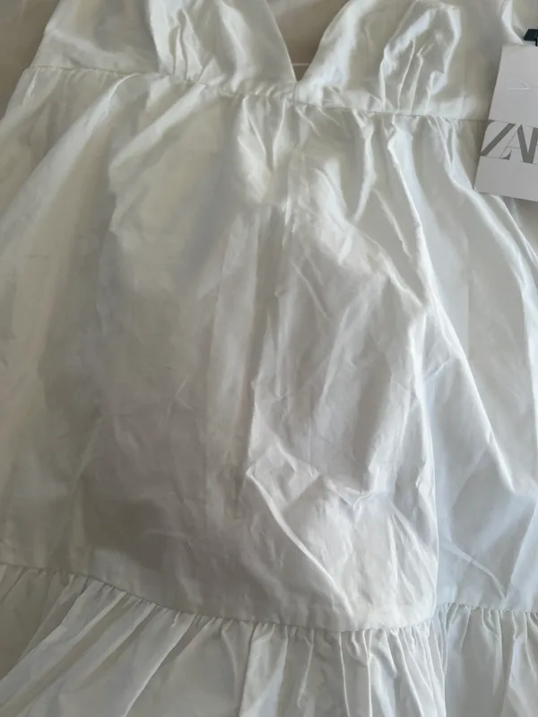 Zara NWT  White Dress - Image 7