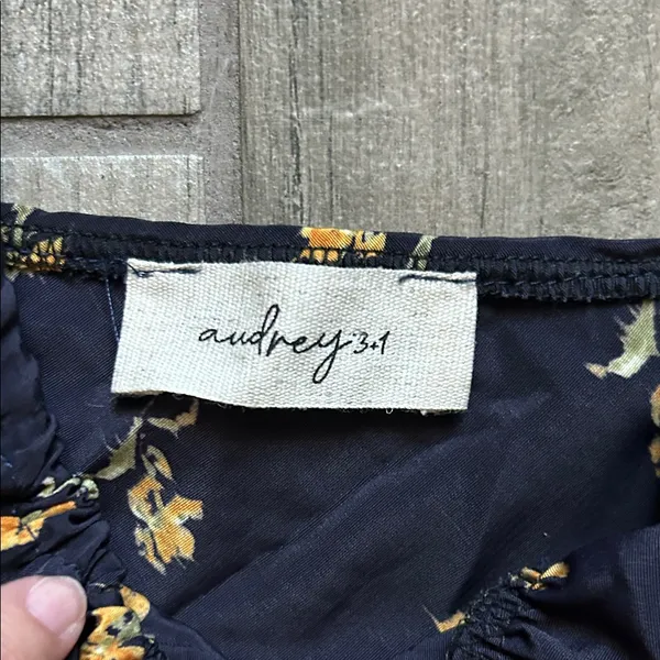 Audrey 3+1 Navy and Yellow Floral Dress - Image 2