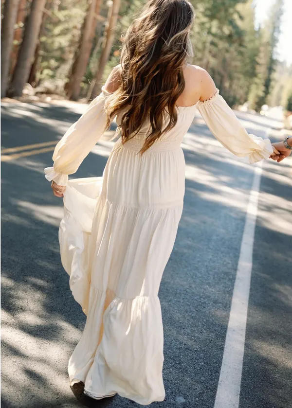 Worth Collective Maxi Dress Tan - Image 3