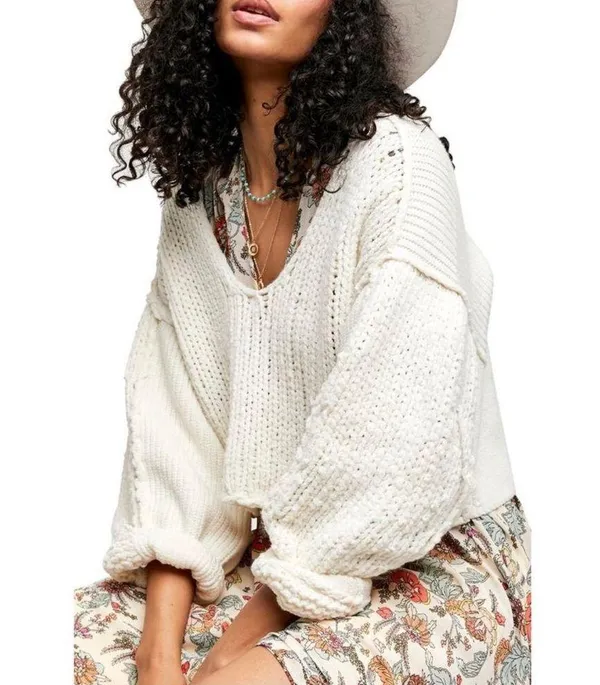 NEW Free people see bright pullover sweater - Image 4