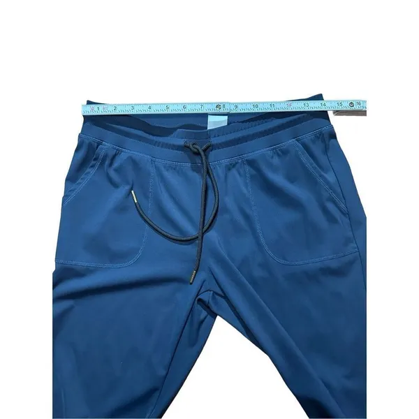 Zyia Active Ankle‎ Zip Jogger Pants Pull On Drawstring Navy Athleisure Women's S - Image 6
