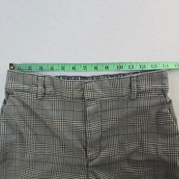 Gap Easy Trouser Womens Black Plaid Wide Leg High Rise Elastic‎ Back Pants 6 - Image 6
