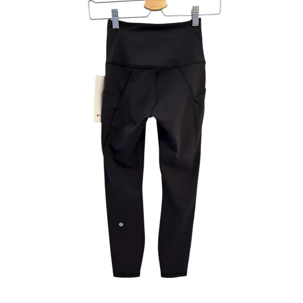 Lululemon Wunder Train High-Rise Tight with Pockets 25" Black size 4 NWT - Image 6