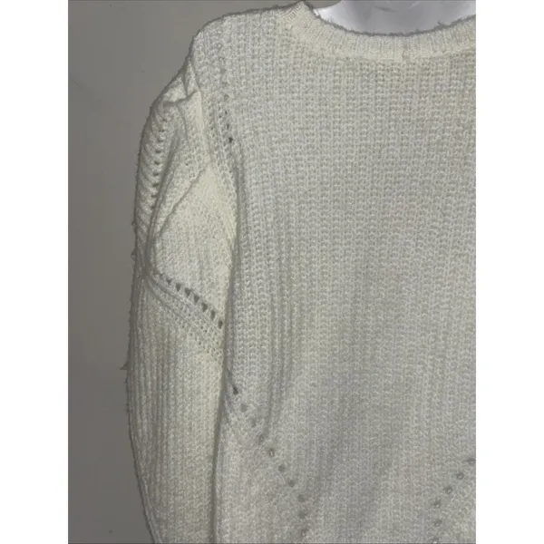 Sugarlips Womens Sz M Chunky Knit Puff Sleeve Sweater EUC - Image 7