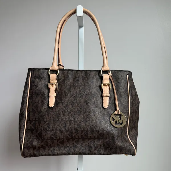 Michael‎ Kors size M brown beige tote bag - Image 6
