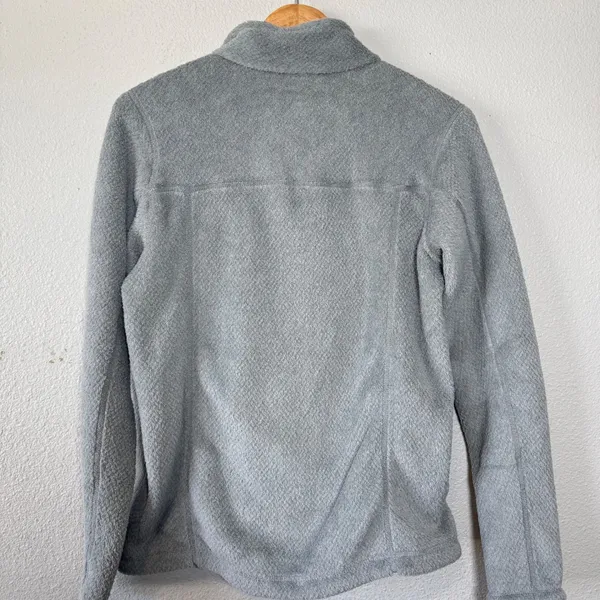 Patagonia Re-Tool Fleece 1/4 Snap-T Pullover‎ Gray Aurea Pink Trim Medium - Image 3