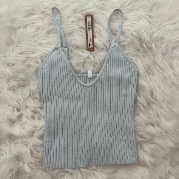 Skims Snow Bunny Shop Knit Cami Cloud Size Small - Image 3