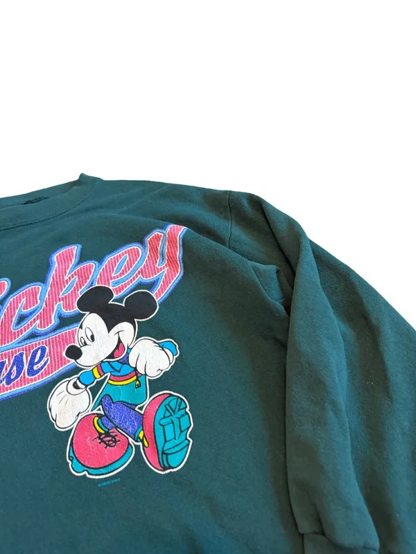 Mickey Unlimited Vintage 1990s Mouse Sweatshirt Pullover Retro 90s Size Medium - Image 5