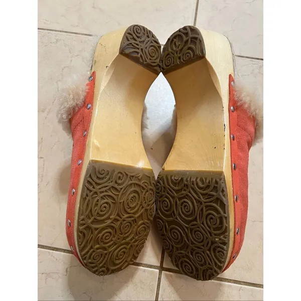 UGG Australia Coral Kalie Suede Sheepskin Lined Clog Slide Size 10 - Image 9