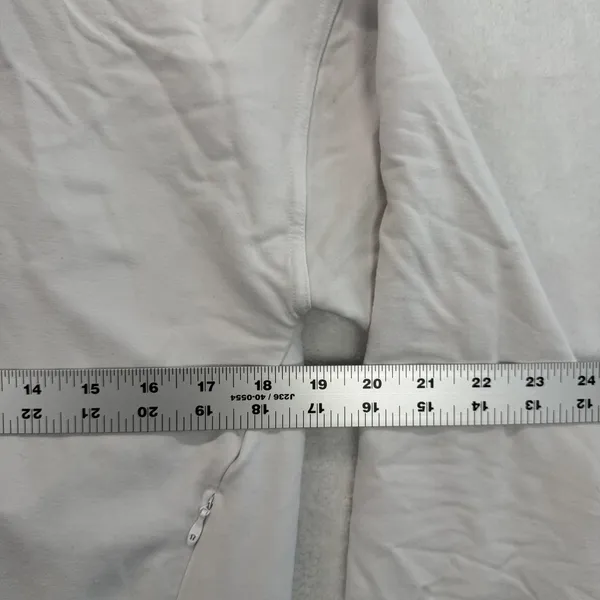 Lululemon White Hoodie Size 8 Long Sleeve Drawstring‎ Pullover Casual - Image 2