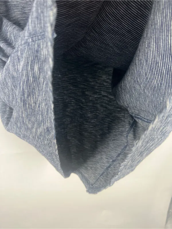 Anthropologie Heathered Blue Knot-Shoulder Short‎ Sleeve Tee - Image 6