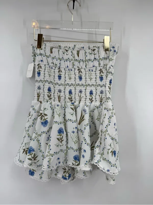 Altar'd State Lydia Strapless Floral Romper size small NWT - Image 4