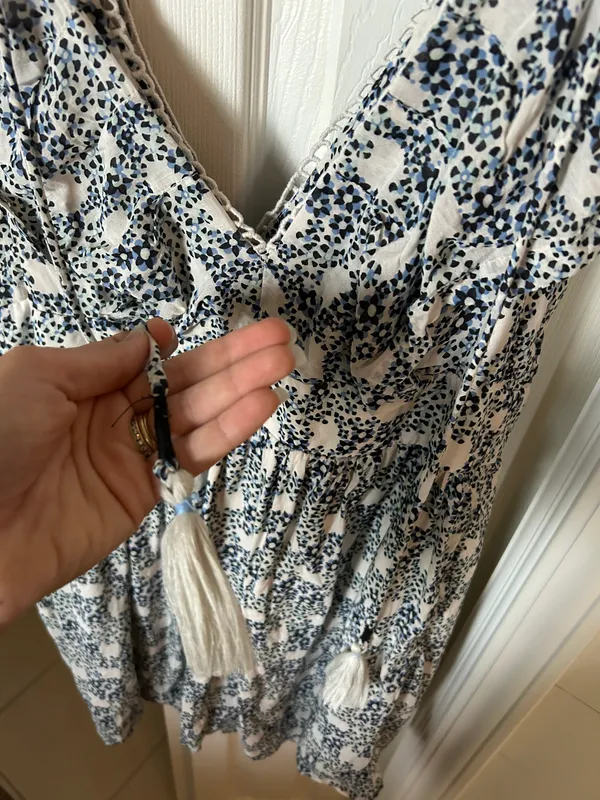 Anthropologie V-Neck Plunge Tunic Mini Dress - Image 8