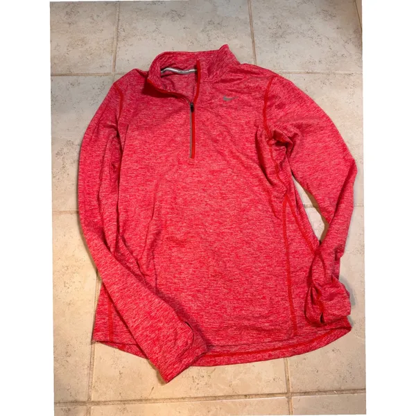 Nike Womens Dri-FIT Element Half Zip Running Top 2 Pack Purple/ Orangered S - Image 8