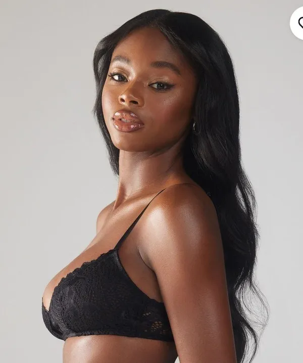 Savage X Fenty Large Black Lace Fast Lane Fashion Bralette - Image 10