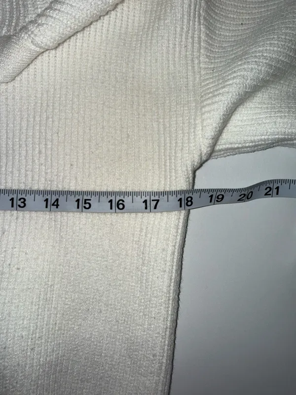Lulus Ivory White Button Up Cropped Cardigan Sweater Knit - Image 9