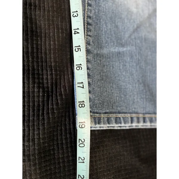 Nine‎ West Vintage Coll. Denim Capris Missy Light Mid Rise Size 14 Wide Leg - Image 8