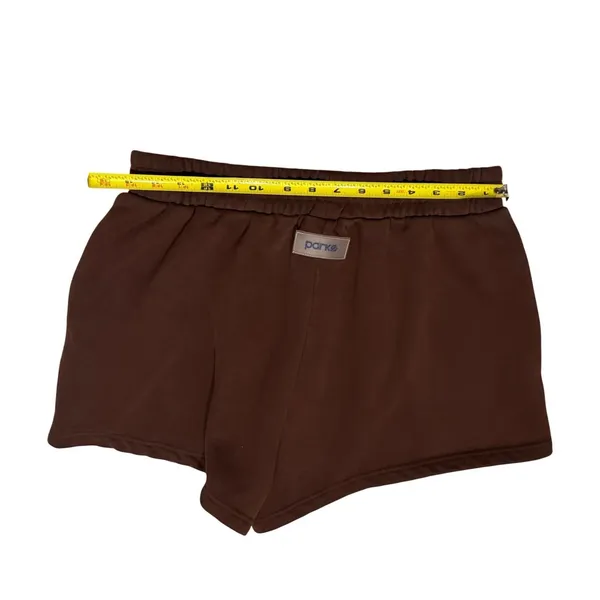 Parke Brown Sweat Shorts Comfy Loungewear Streetwear Athleisure Womens Size L/XL - Image 6