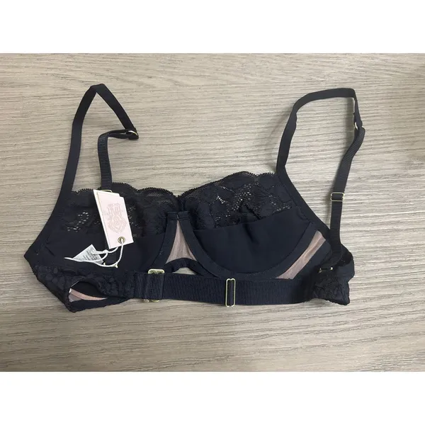We Are HAH | Free People Black Lace Hook Up Bra Lingerie, Fits Sizes B30-38 - Image 6