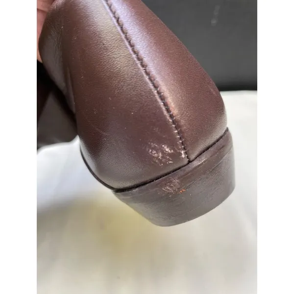 Women's Brown Leather Riding Boots / Shoes Size 7 SKU 5614 - Image 7