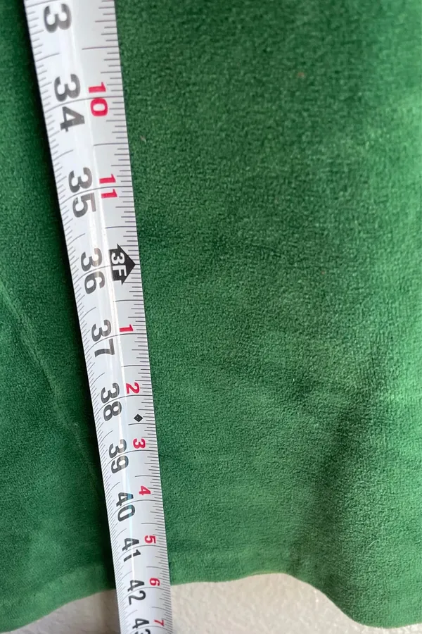 Vintage Liz Claiborne Velvet Green long-sleeve green velour midi dress featuring - Image 8