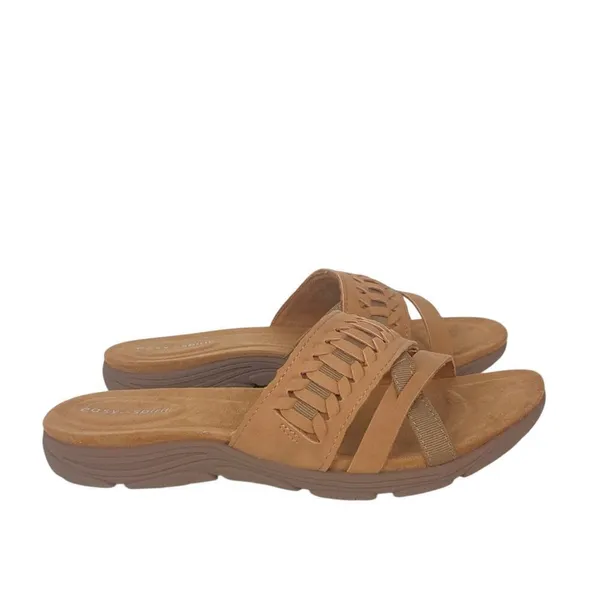 NWOT * EASY SPIRIT Linley Slide Sandals in Cognac - Size 6.5 - Image 2