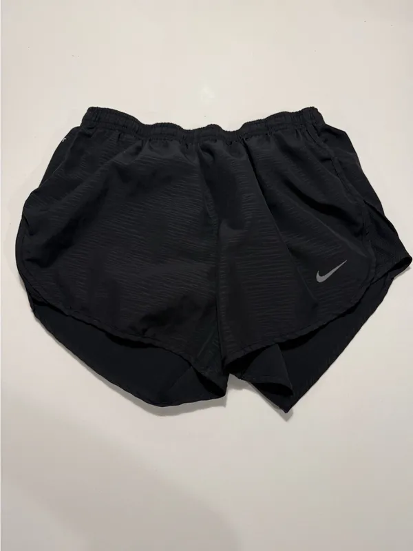 Nike Women’s Black‎ Athletic Running Shorts with Reflective Swoosh Size Small - Image 2